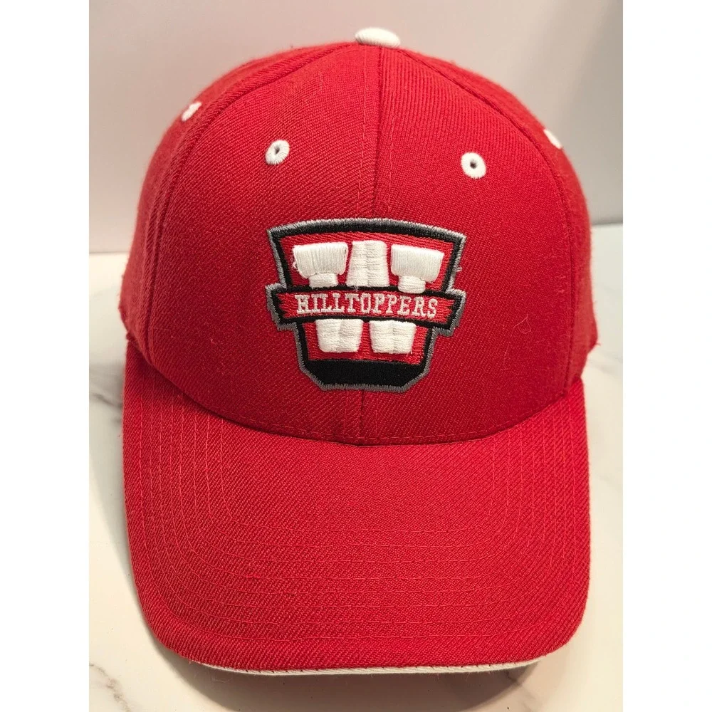 WKU Hilltoppers Captains Collection Red Baseball Cap Hat Mens Adjustable WKU